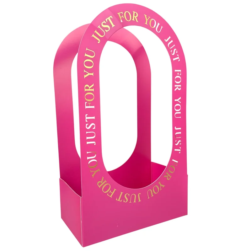 Set 10 pachete pentru flori fucsie "Handy" 22x12x38