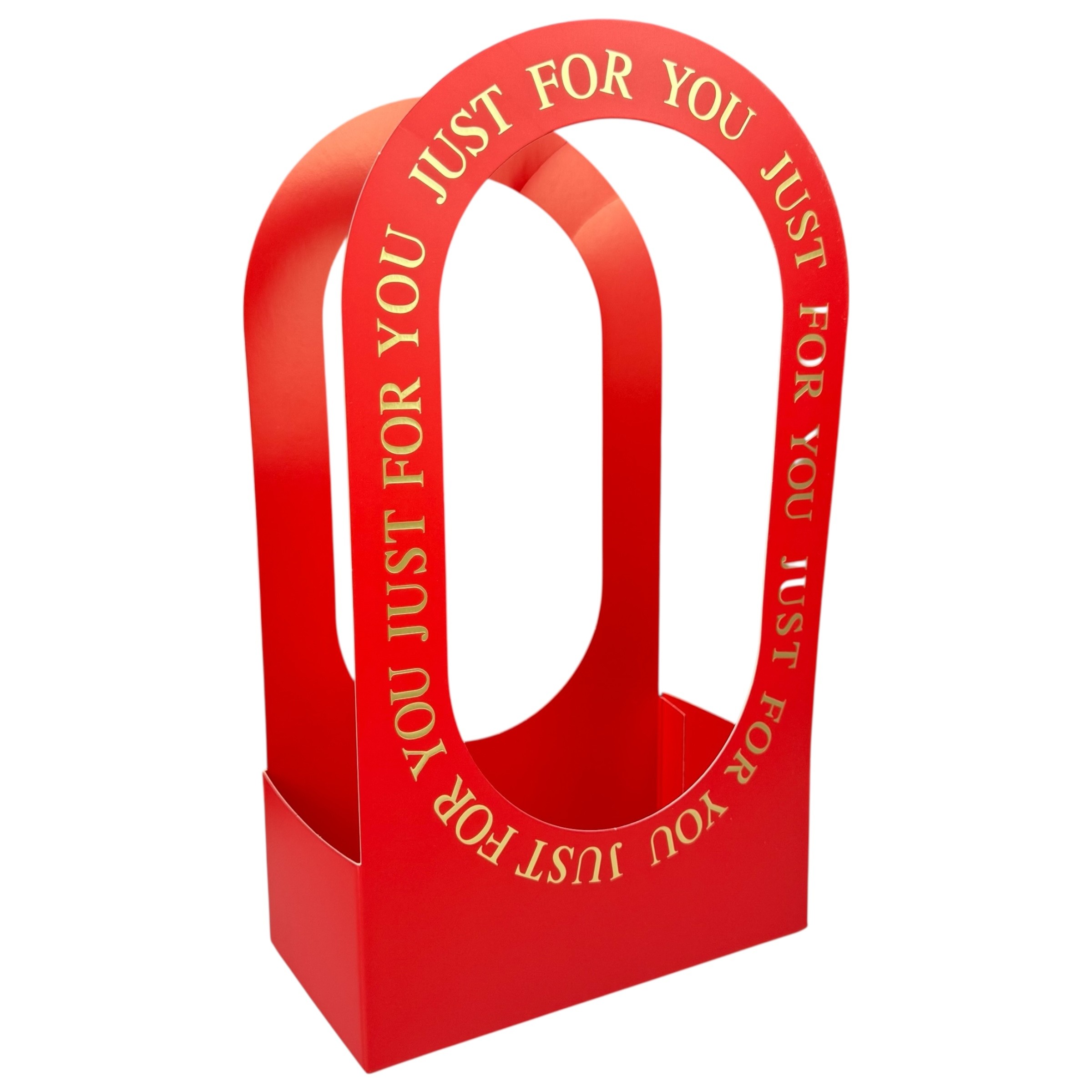 10 db piros "Handy" virágcsomag 22x12x38-as készlet