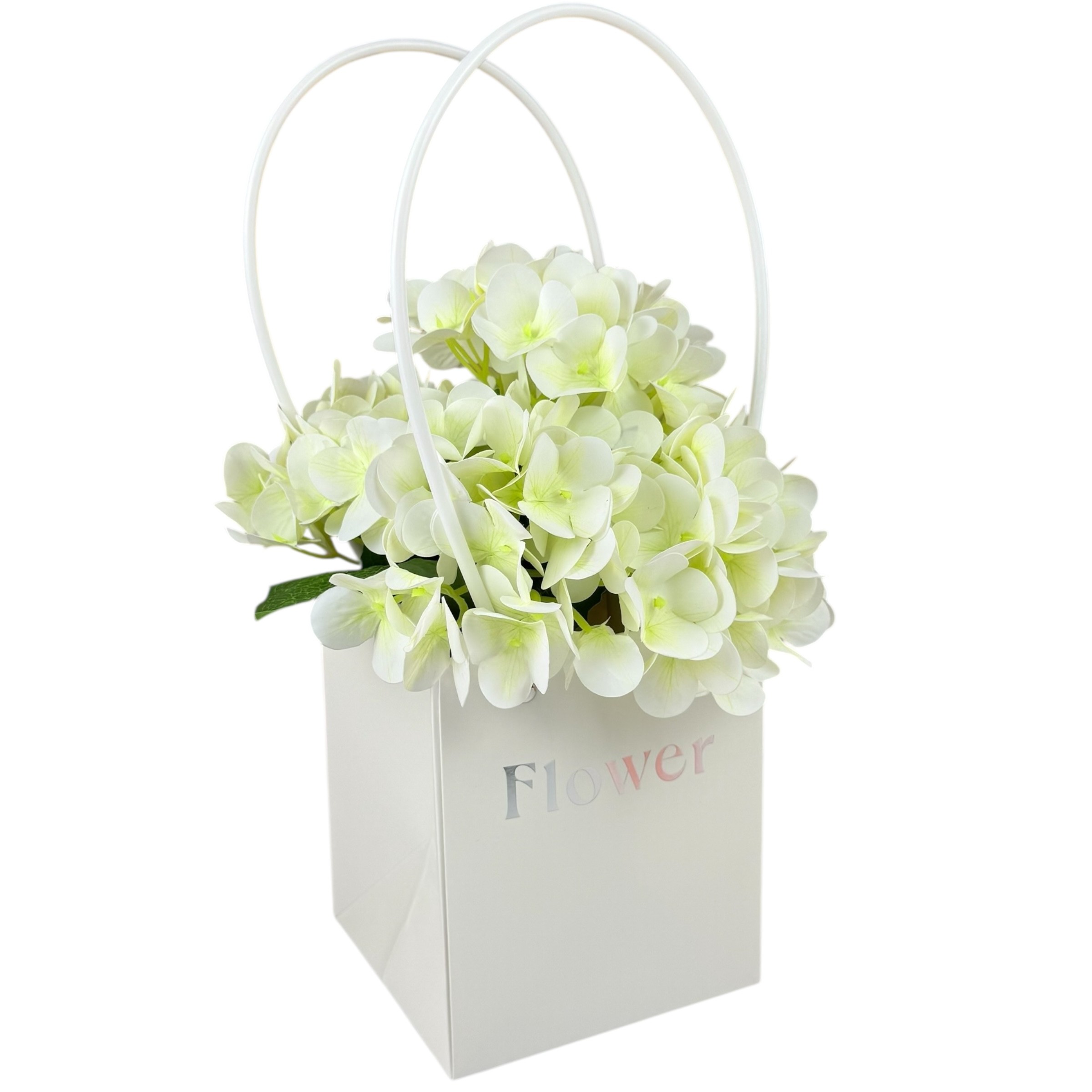 10 db fehér virágcsomag "Virág #2" 13x12.5x12.5x12.5x15