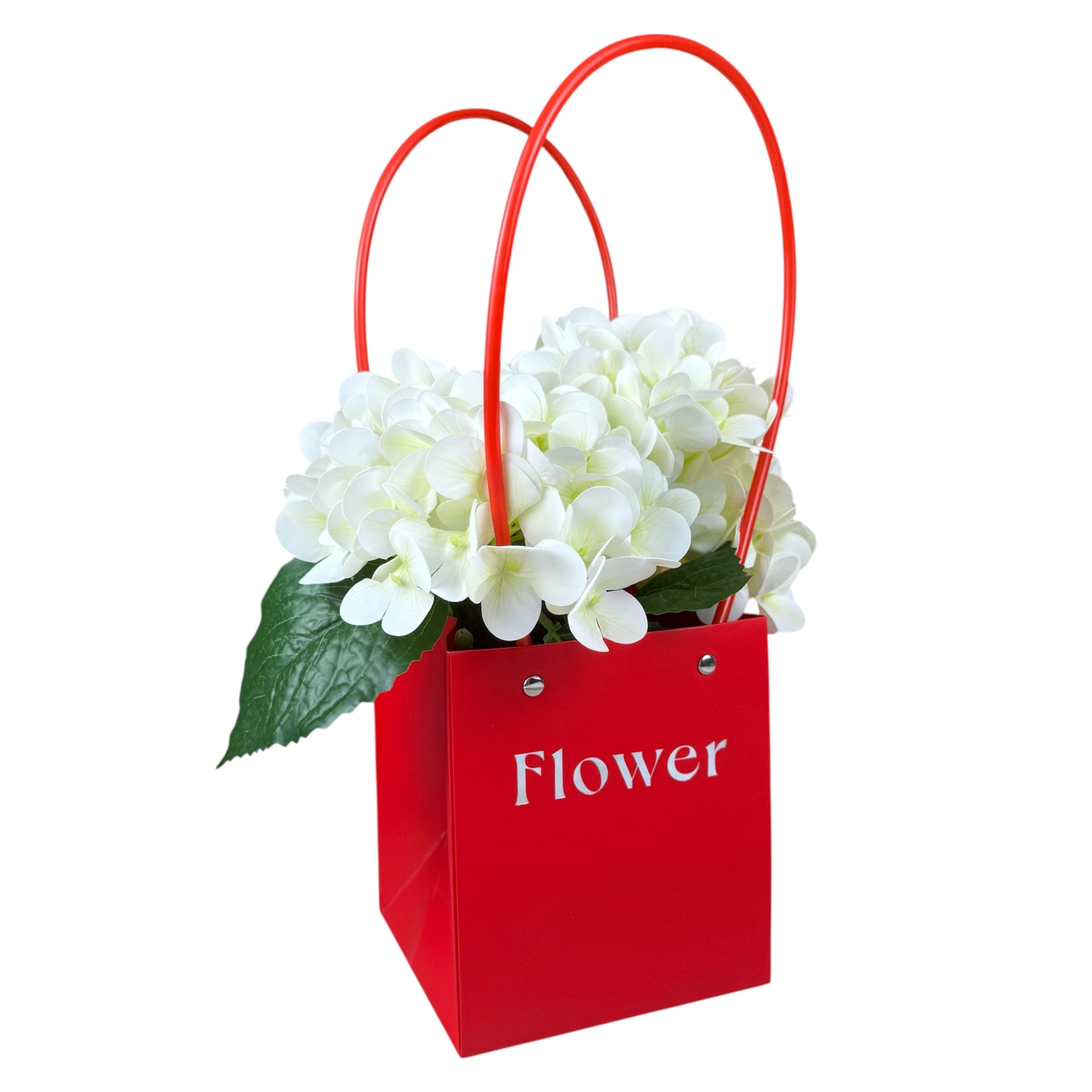 10 darabos virágcsomag készlet piros "Flower #2" 13x12.5x12.5x12.5x15