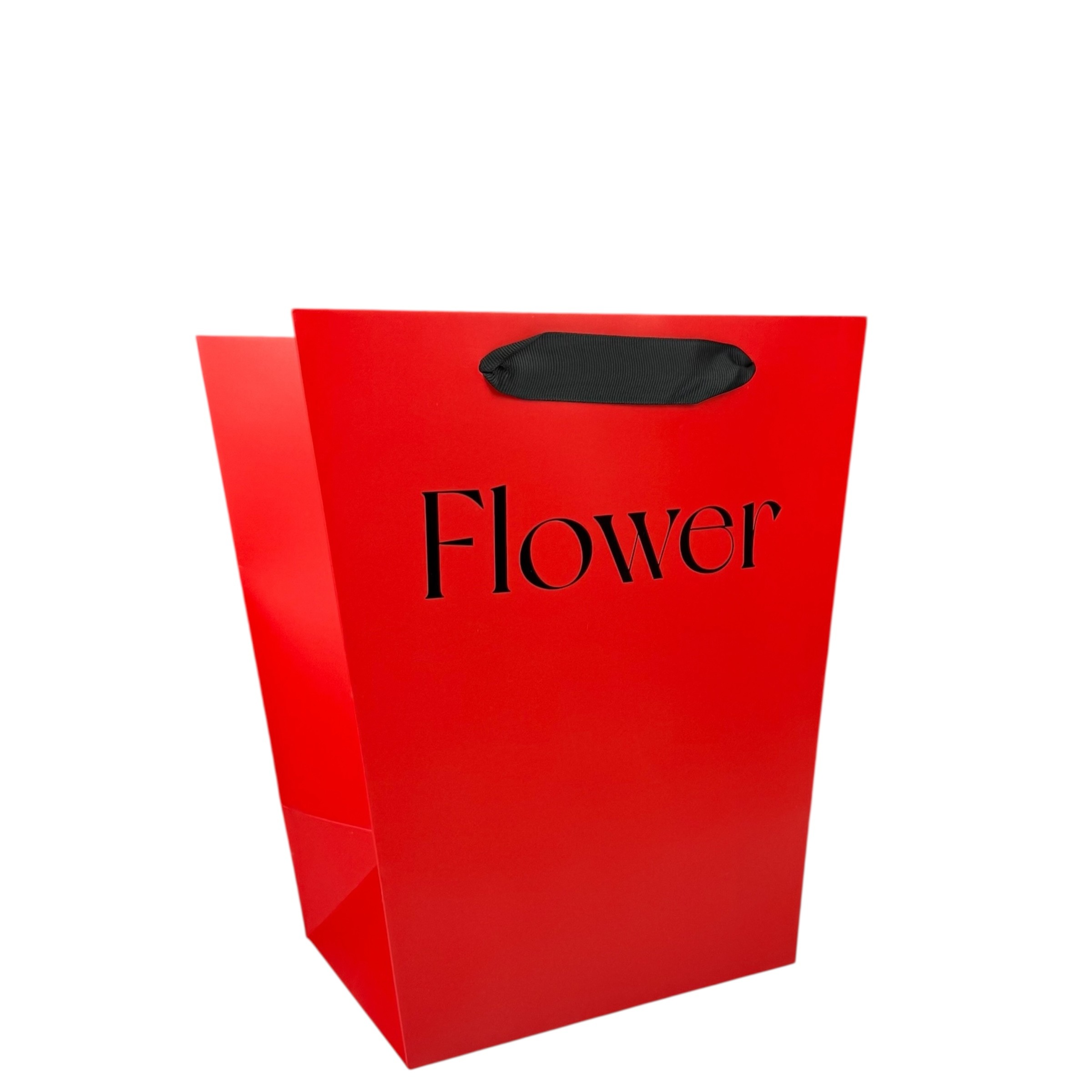 Комплект от 10 пакета с цветя в червено "Цвете #4" 25.5x20.5x20.5x30 photo 2