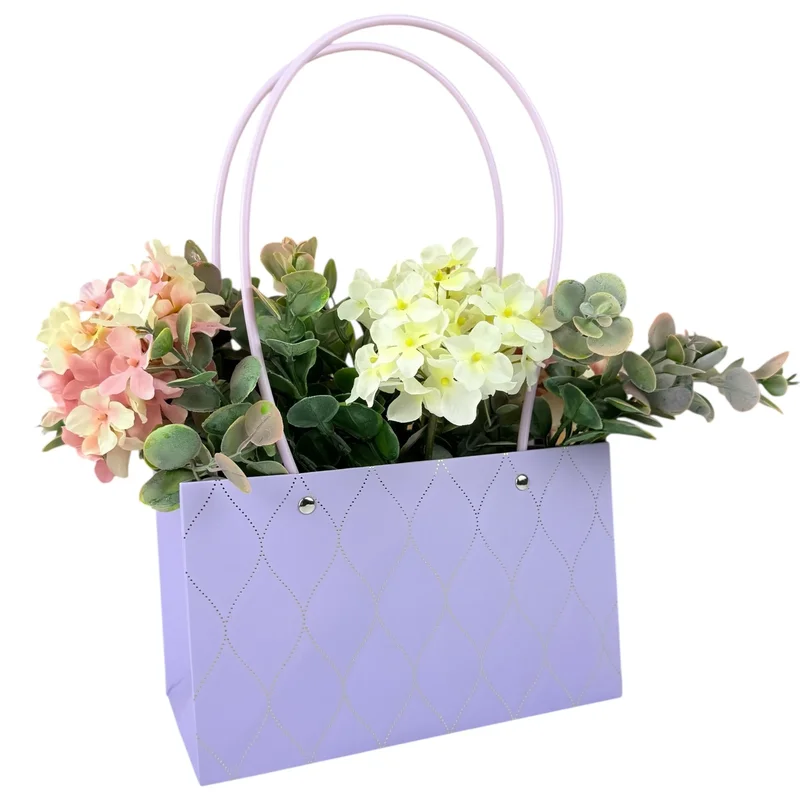 Set 10 pachete pentru flori liliac "Flower #9" 22x13x10