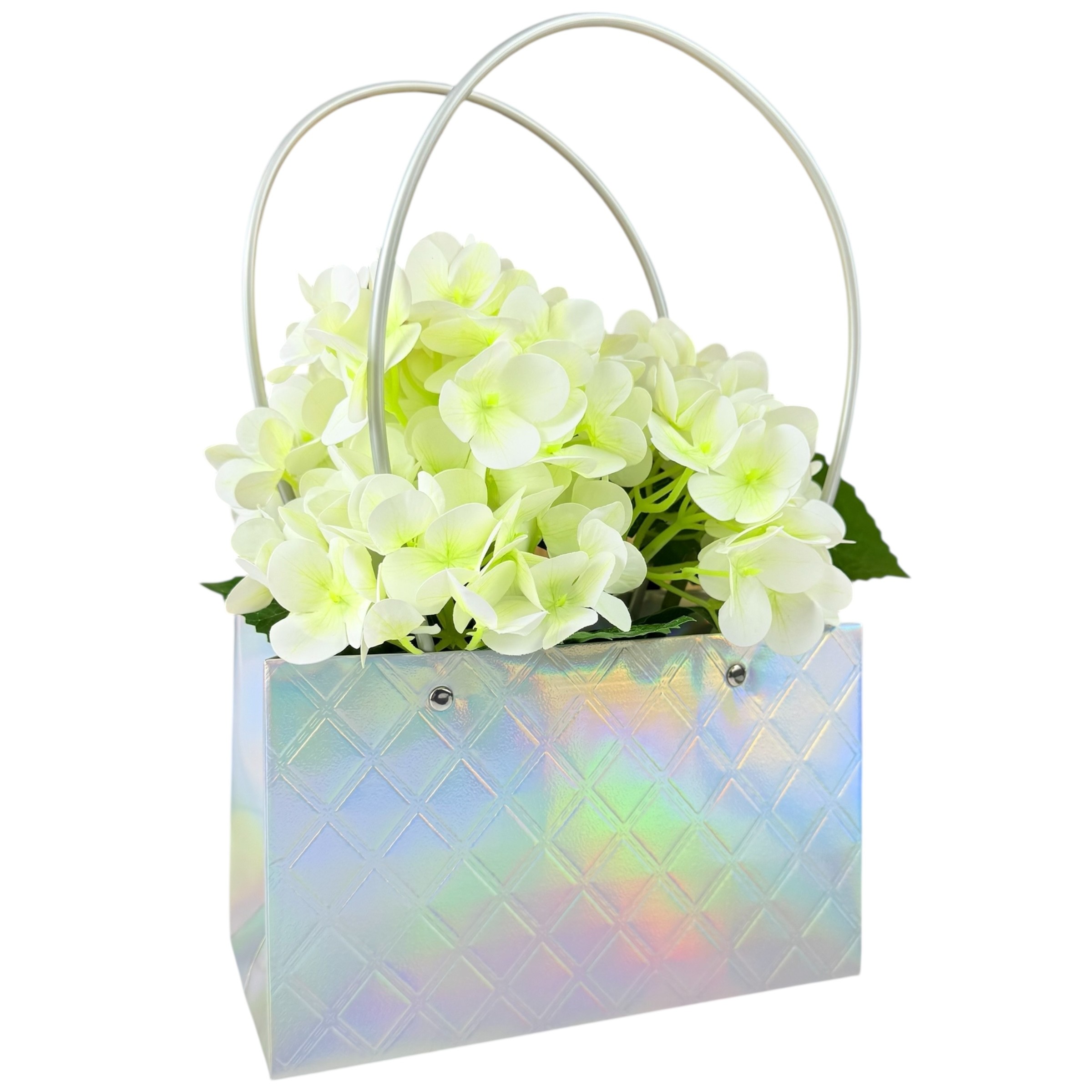 Комплект от 10 сребърни пакетчета за цветя "Goldy #6" 22x13x10