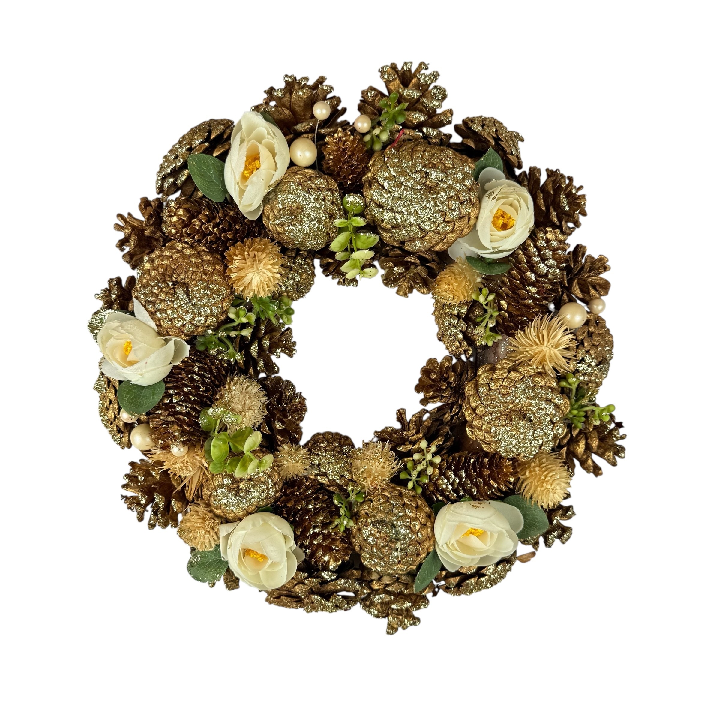 Christmas wreaths "Gold" 34x34x8.5