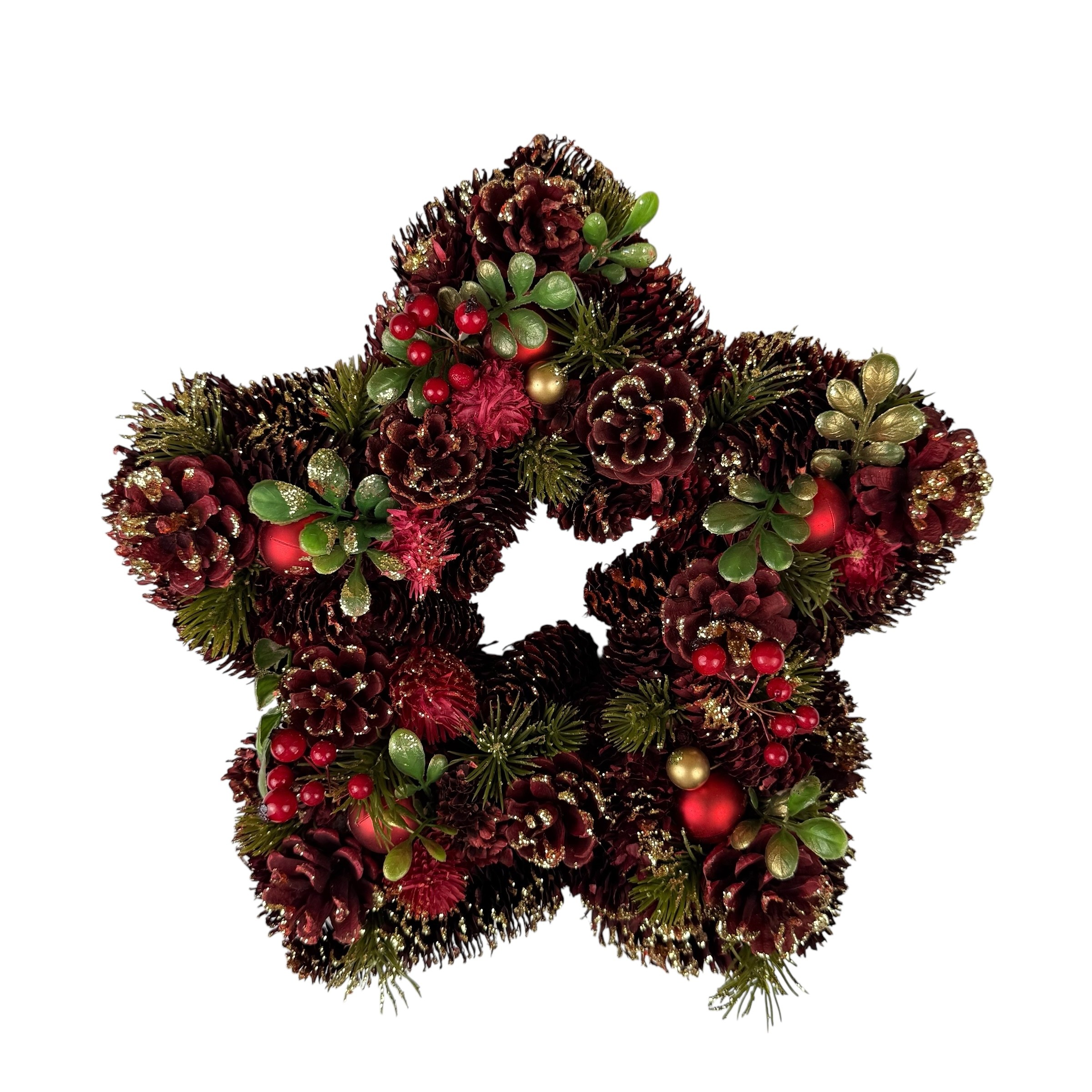 Star Christmas wreaths 32x30x8