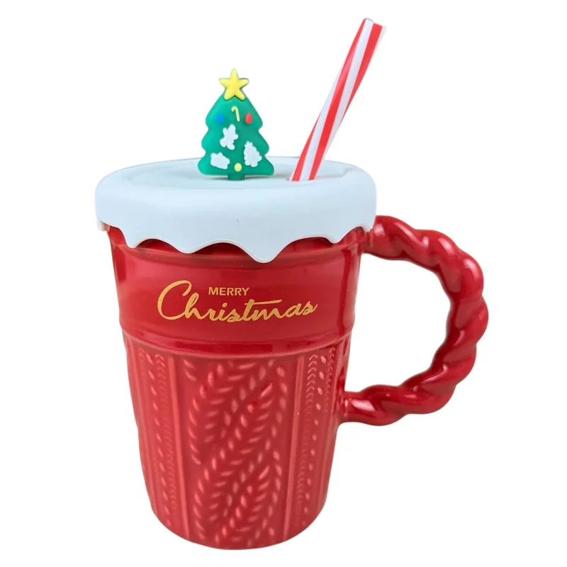 Cană de Anul Nou „Grace” roșie, 500ml