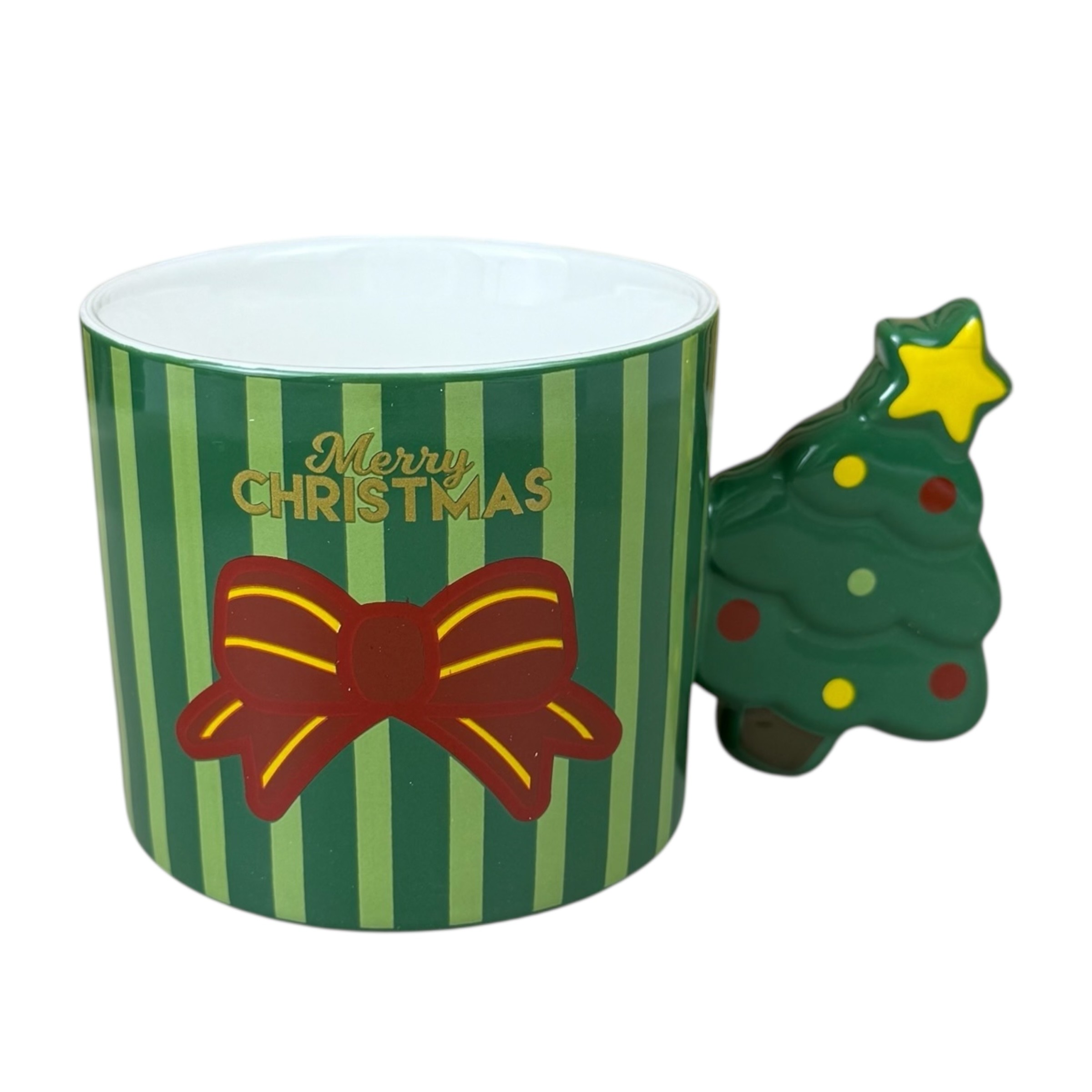 Christmas mug "Christmas Brad", 340 ml, green