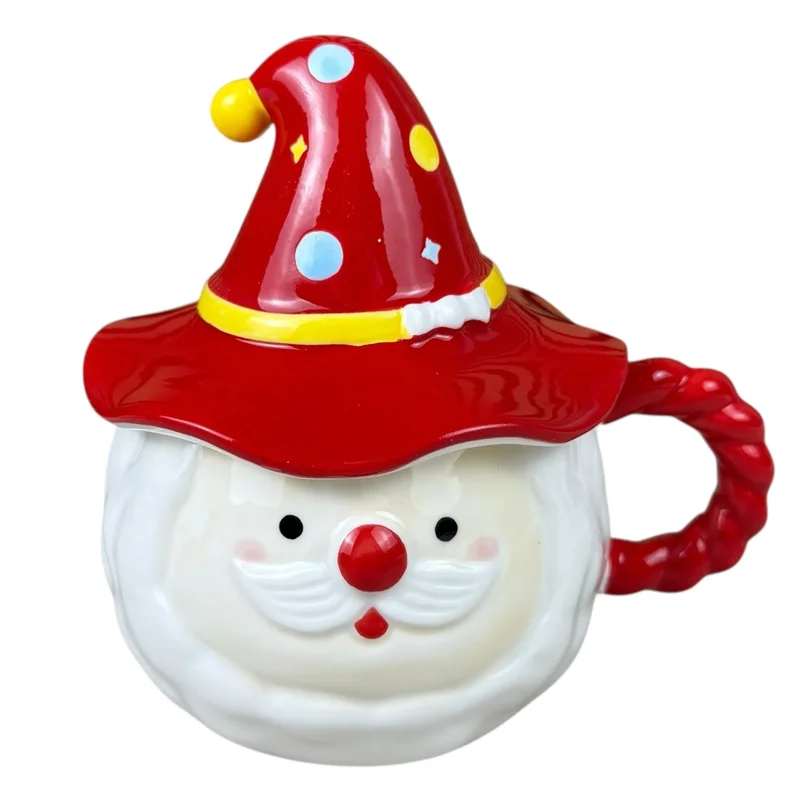 Cană de Crăciun „Santa Hat” roșu, 380 ml