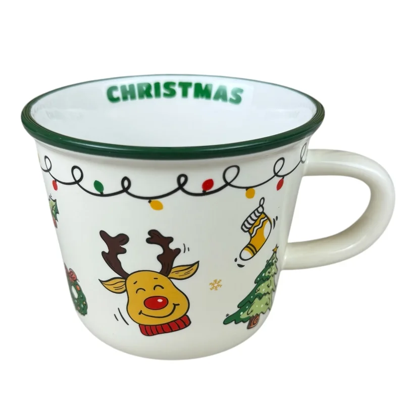 Cană de Crăciun „Funny Christmas” cu ren, 330 ml