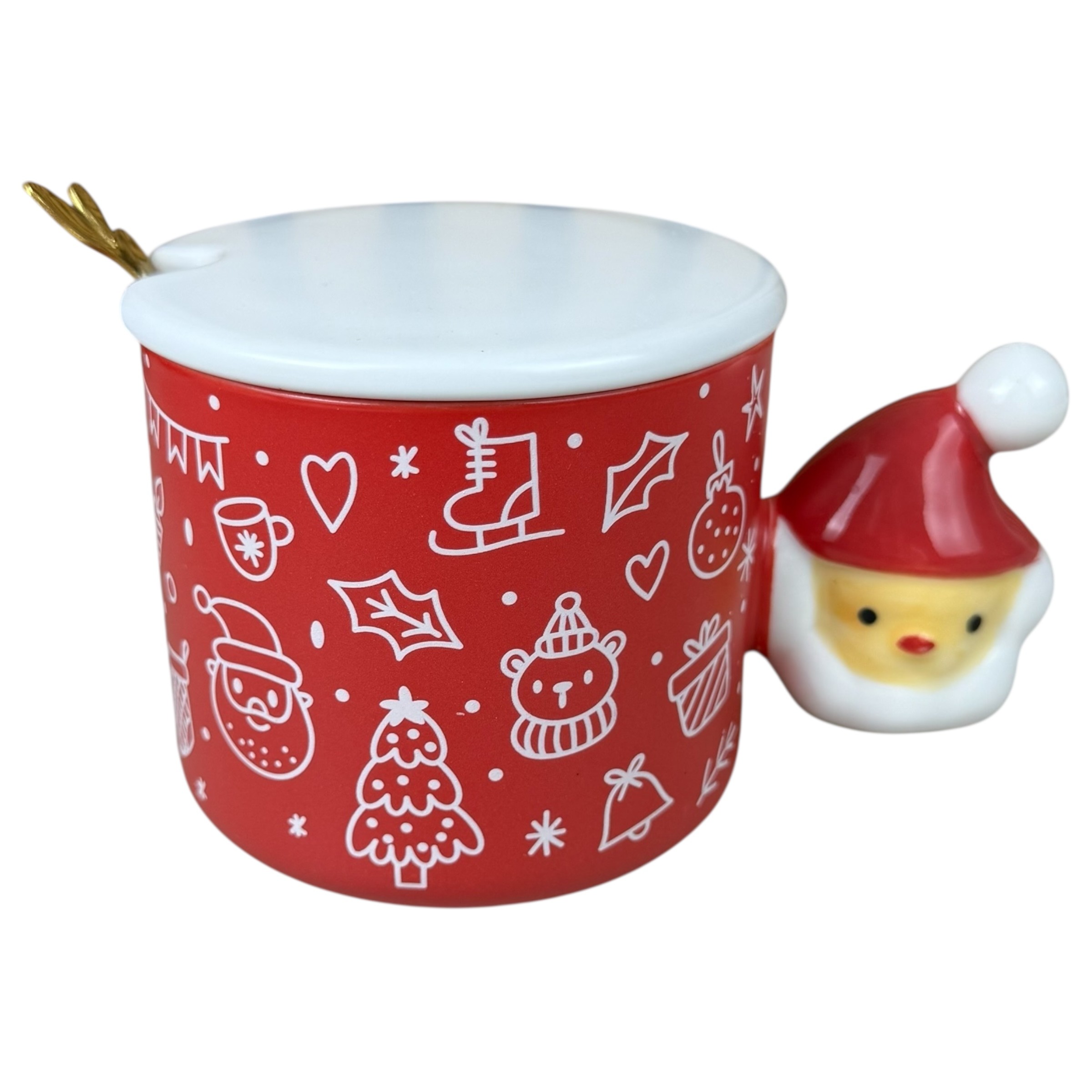 Santa Claus Joy Christmas Mug red, 380 ml