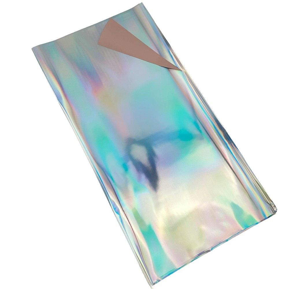 Hologramă din celofan pe două fețe cu efect metalic photo 3