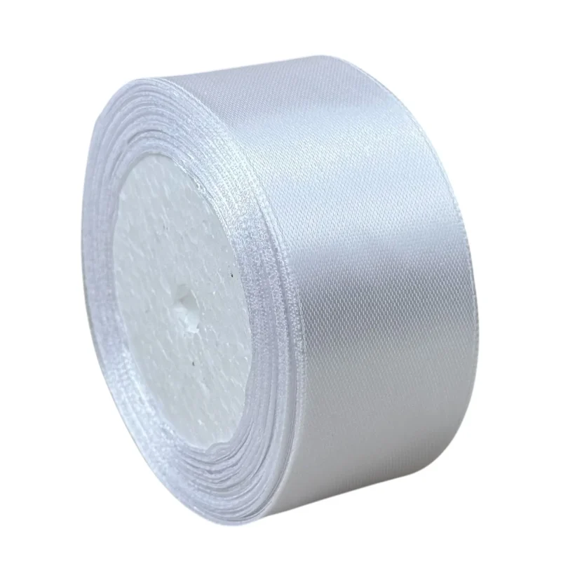 Set 5 role panglică florală satinată 4 cm x 22,8 m, #01