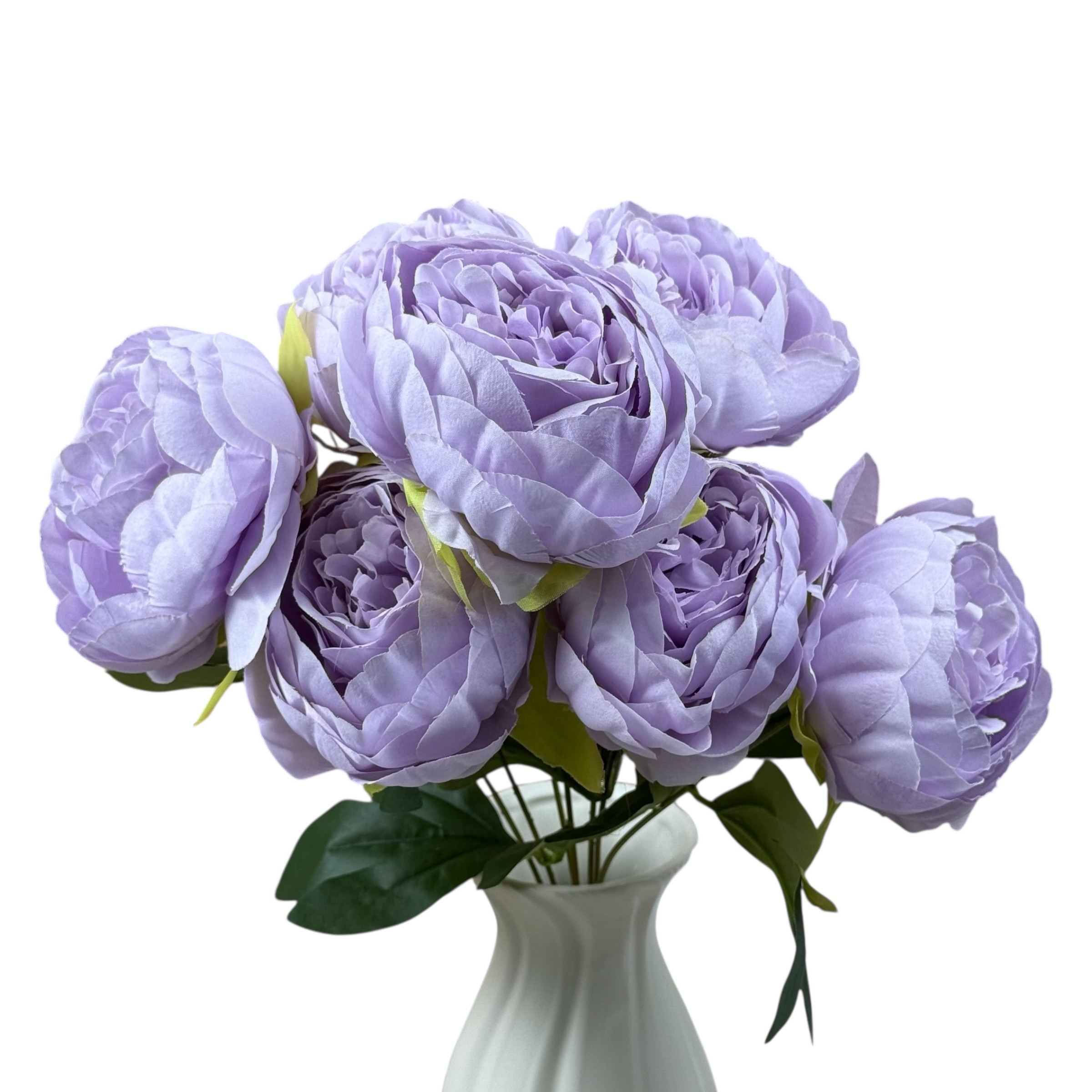 Buchet artificial cu 7 bujori mov