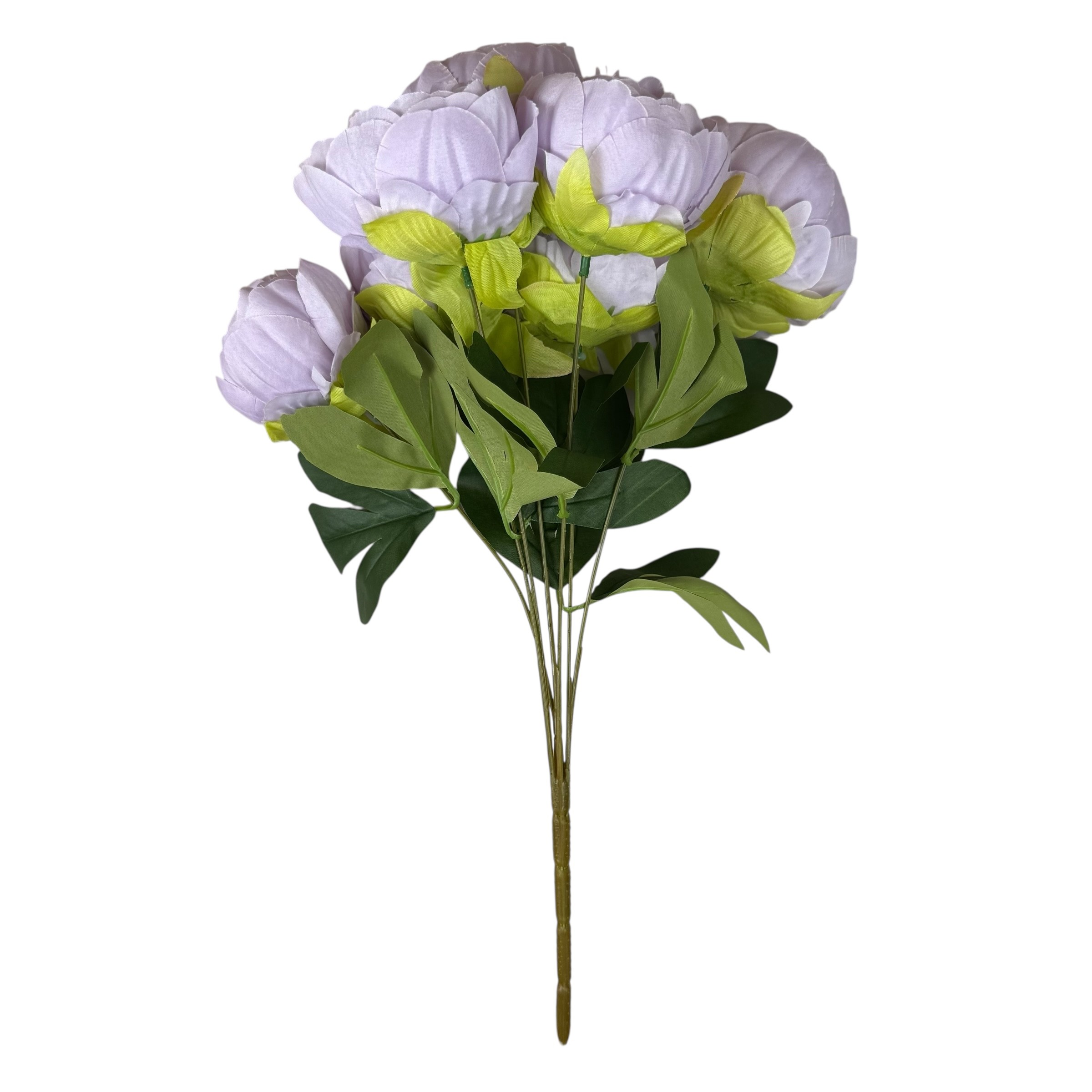 Buchet artificial cu 7 bujori mov photo 2