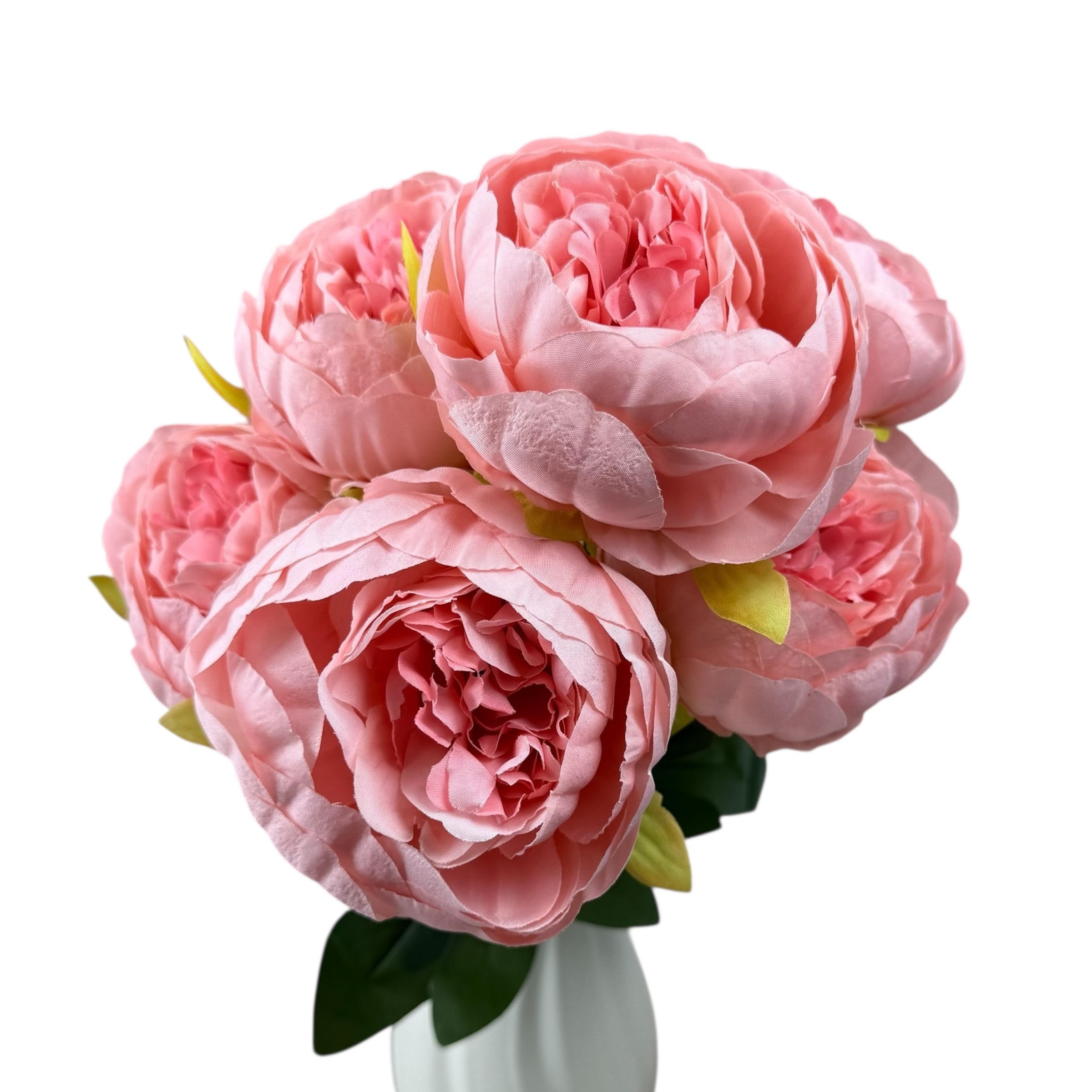 Buchet artificial cu 7 bujori roz