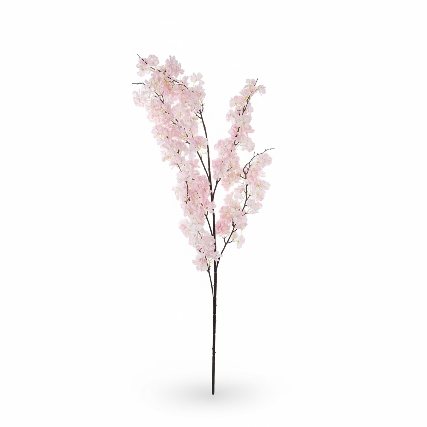 Artificial sakura branch, 160 cm, light pink