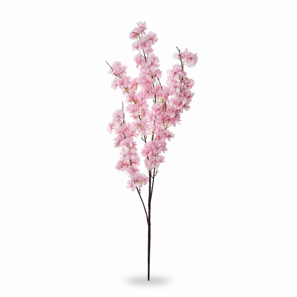 Ramură artificială de sakura, 160 cm, roz aprins