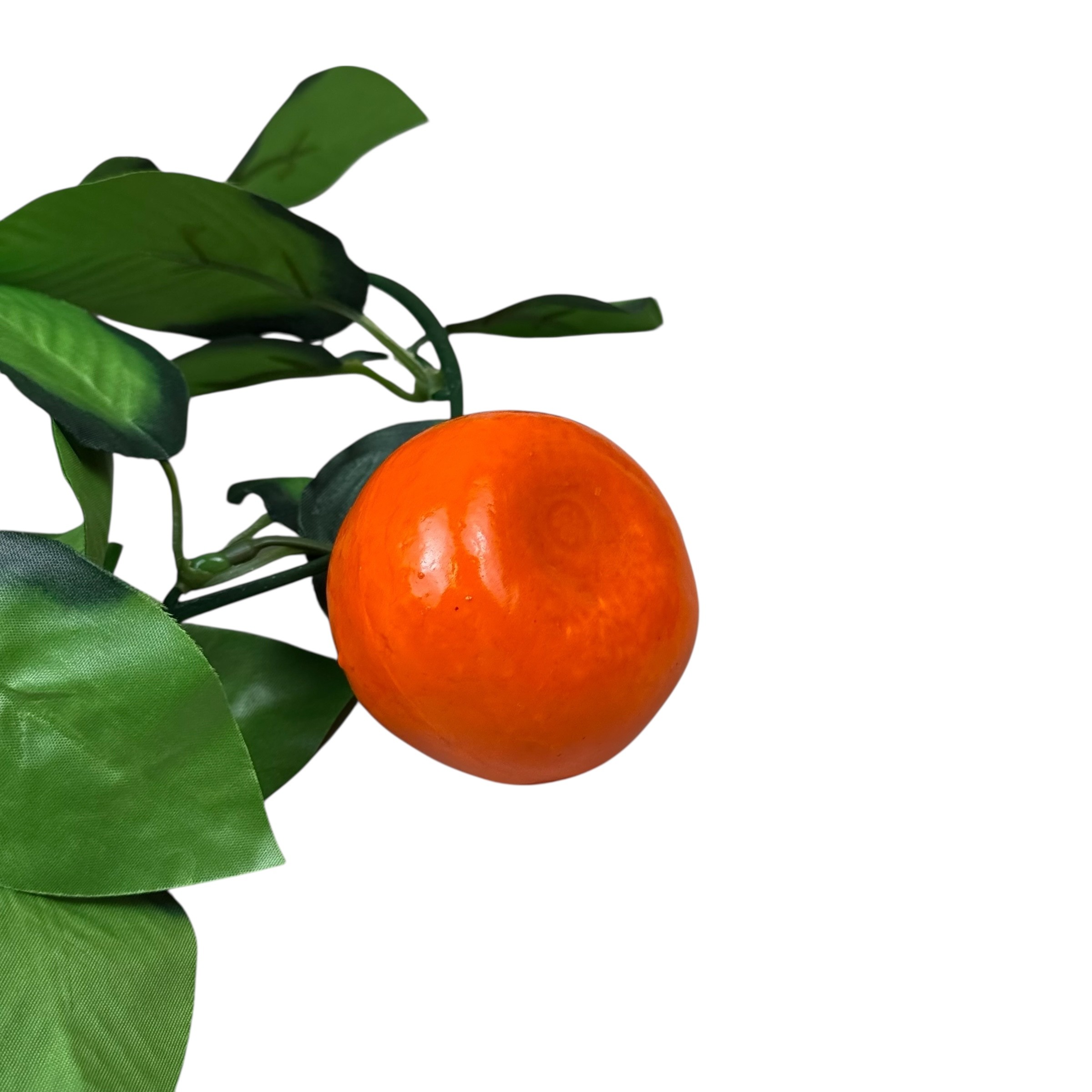 Ghirlandă decorativă artificială cu frunze și mandarine, 2 m photo 3