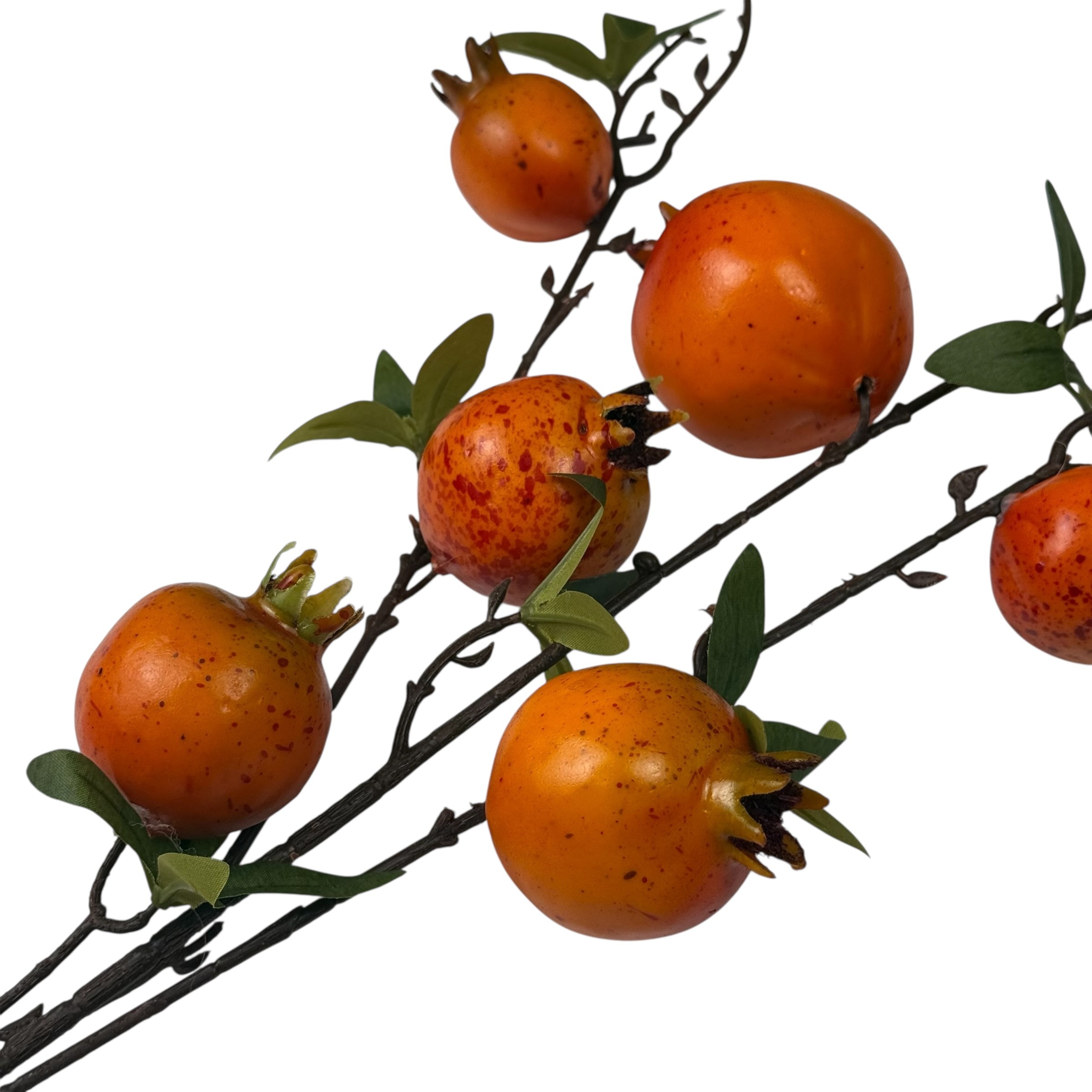 Artificial pomegranate branch, 7 fruits, 90 cm photo 2