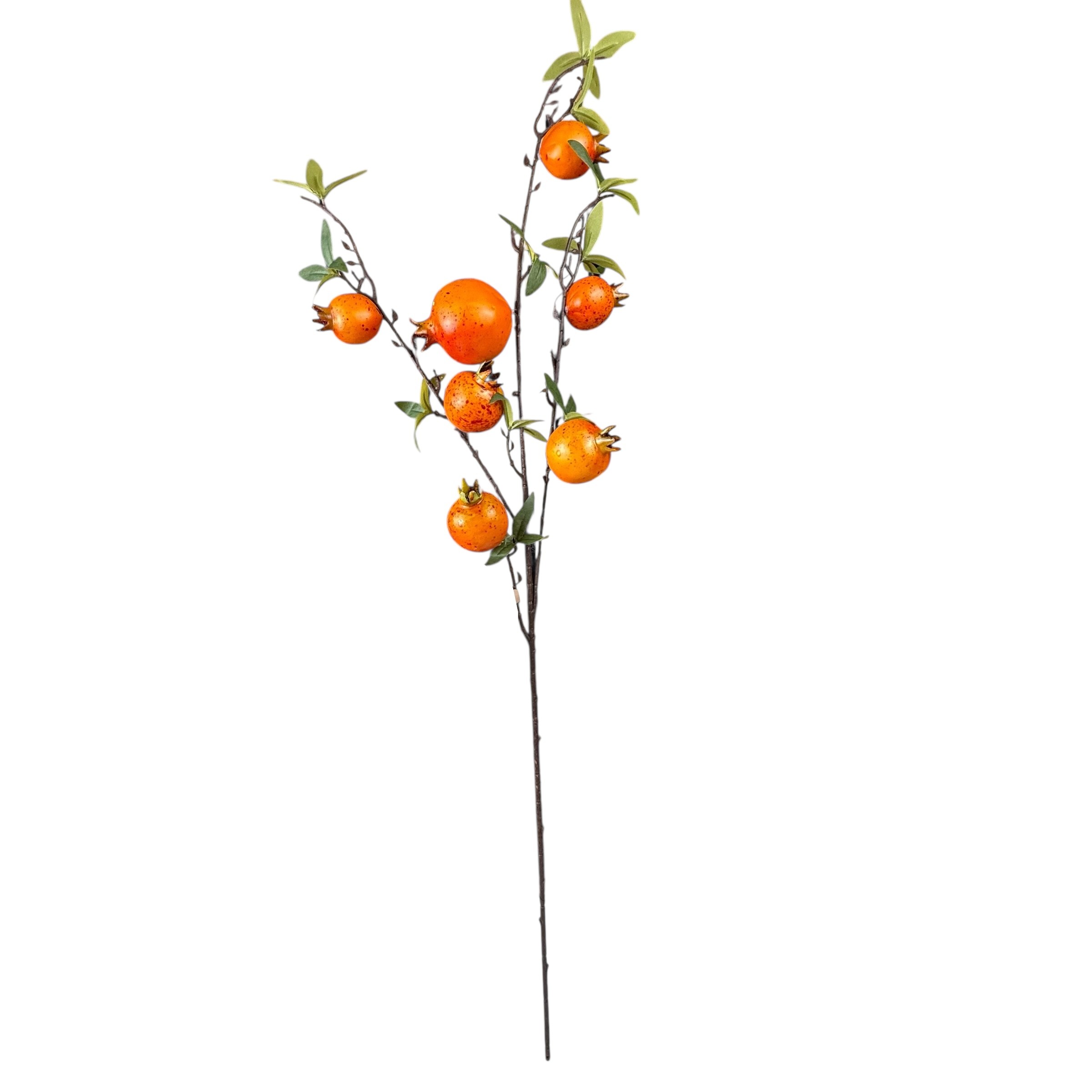 Artificial pomegranate branch, 7 fruits, 90 cm photo 3