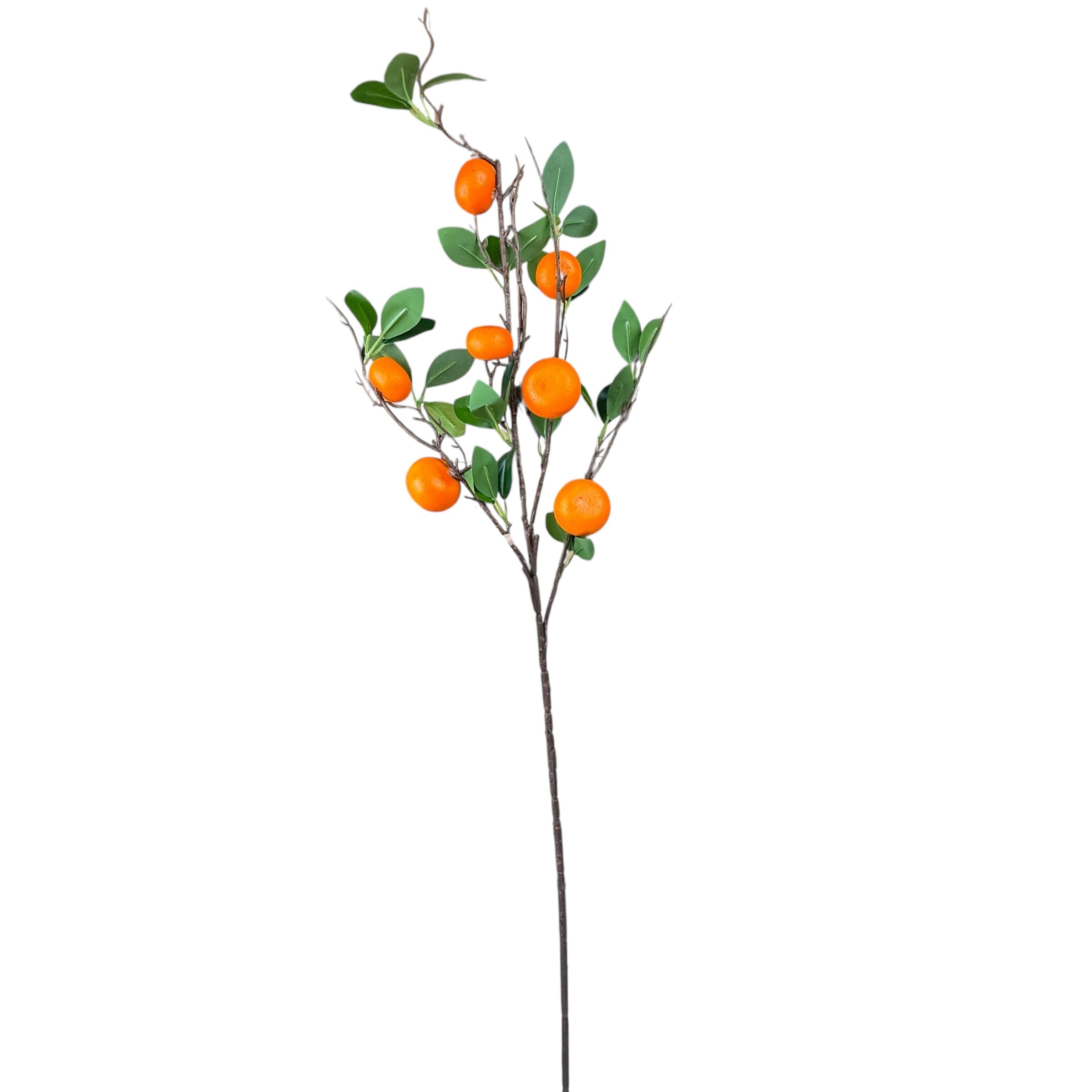 Artificial tangerine branch, 7 fruits, 90 cm photo 3