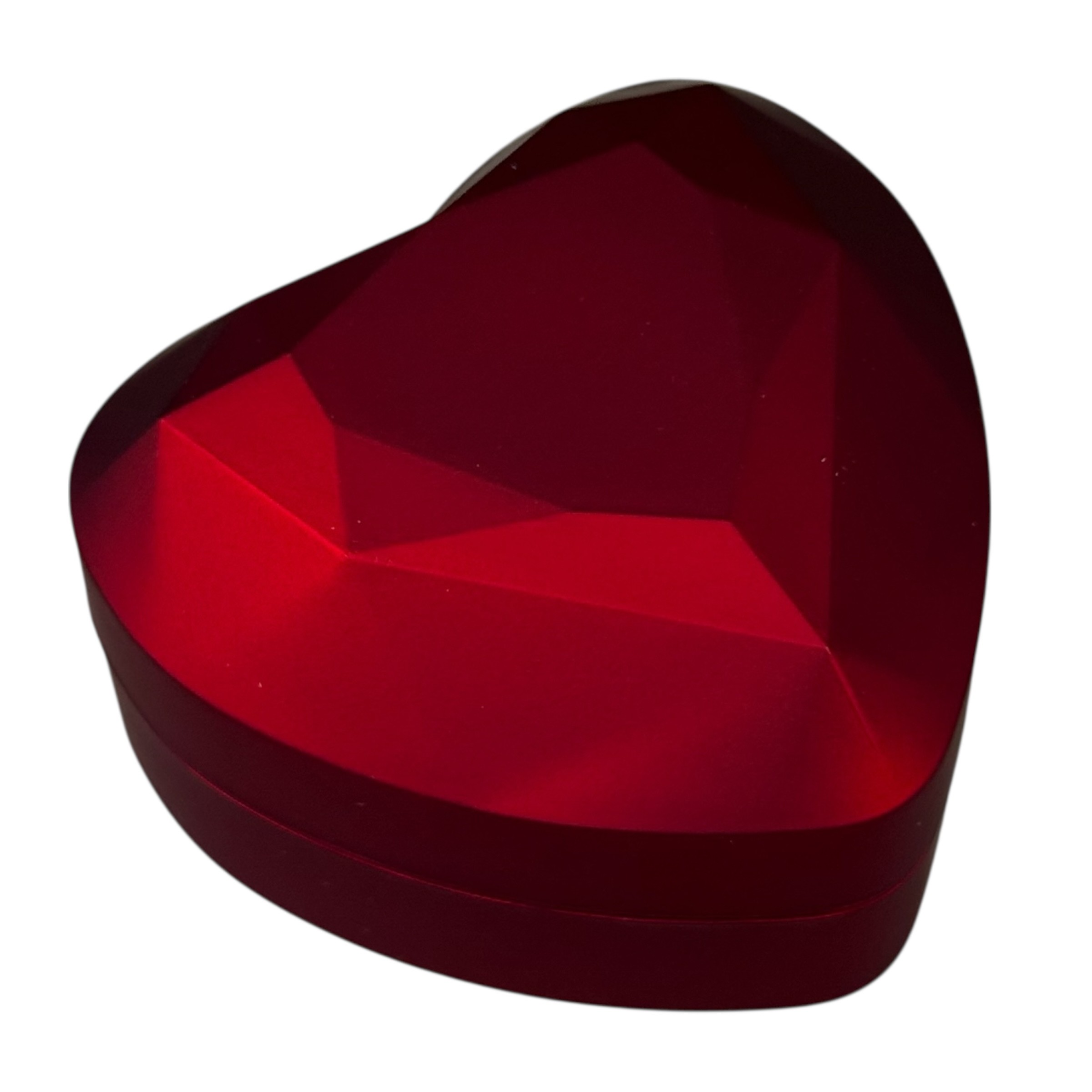 Bright red jewelry box