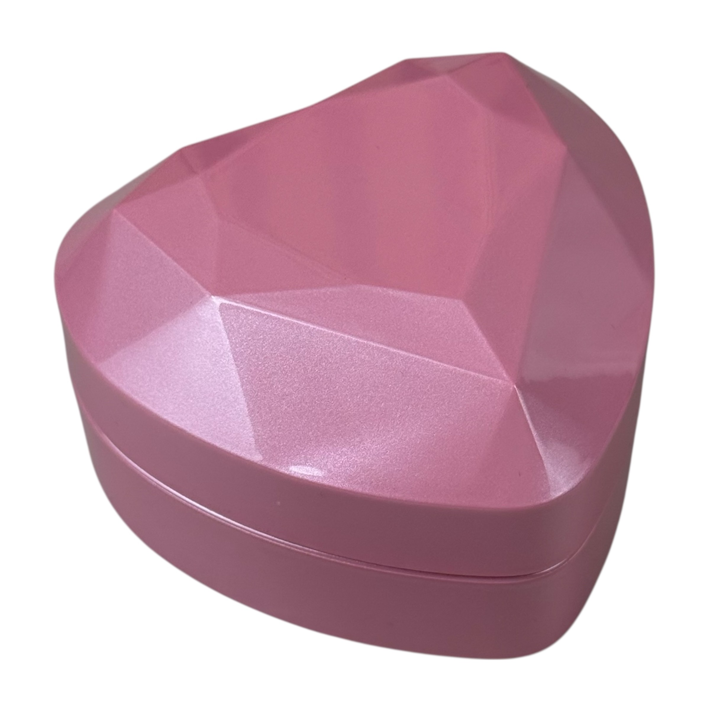 Bright pink jewelry box