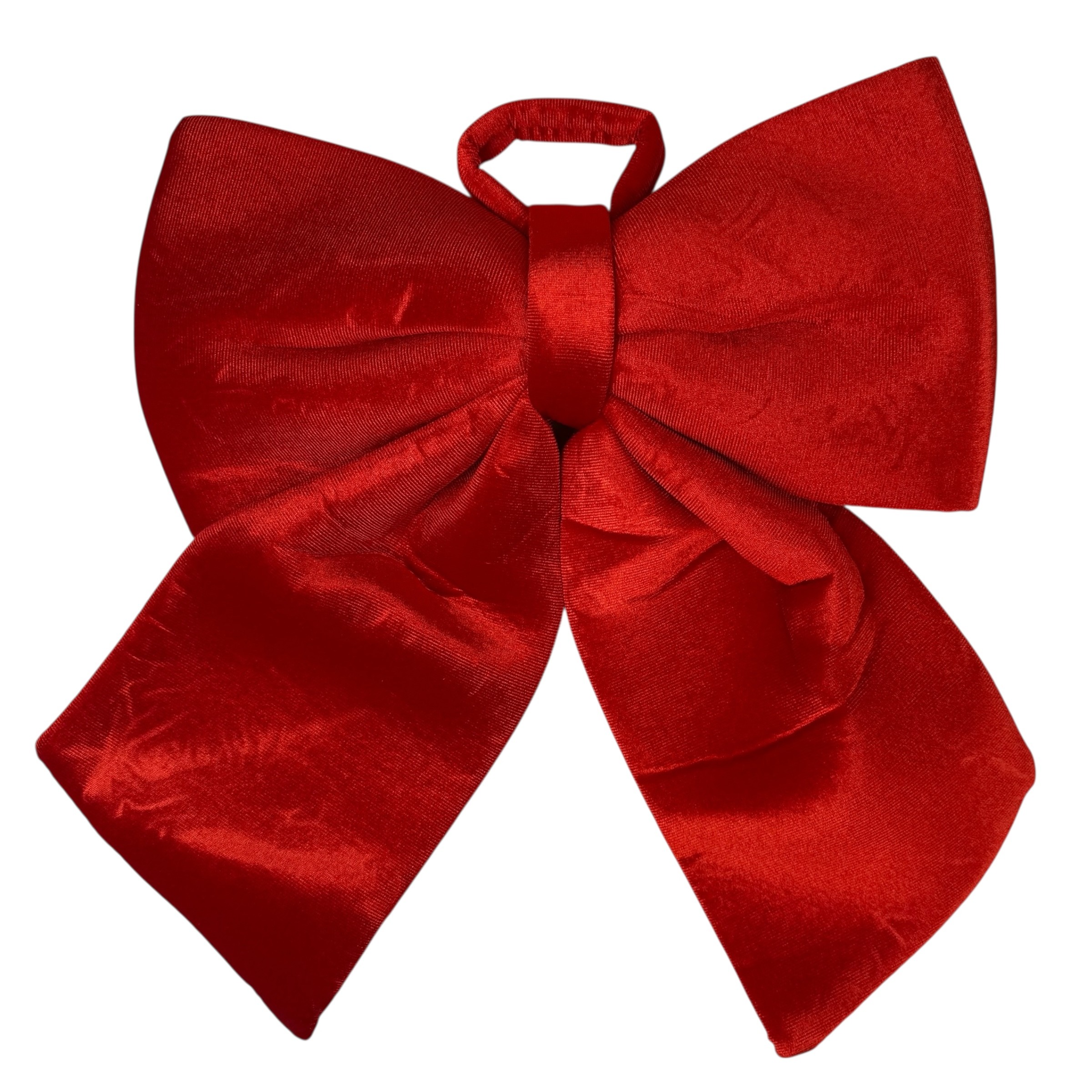 Karácsonyi bársony masni, 30×40 cm, piros