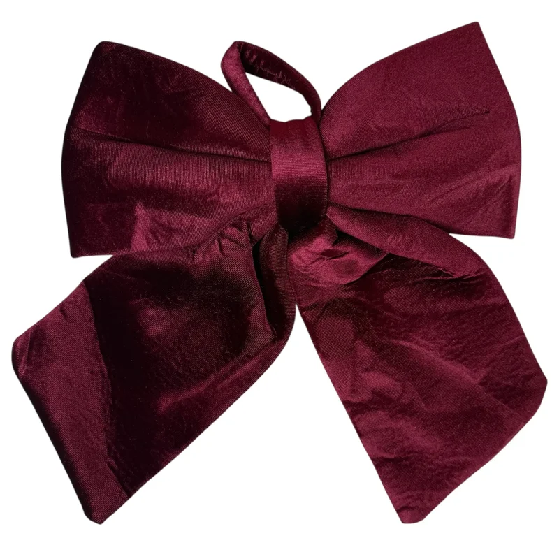 Fundă de Crăciun din catifea, 30×40 cm, bordo