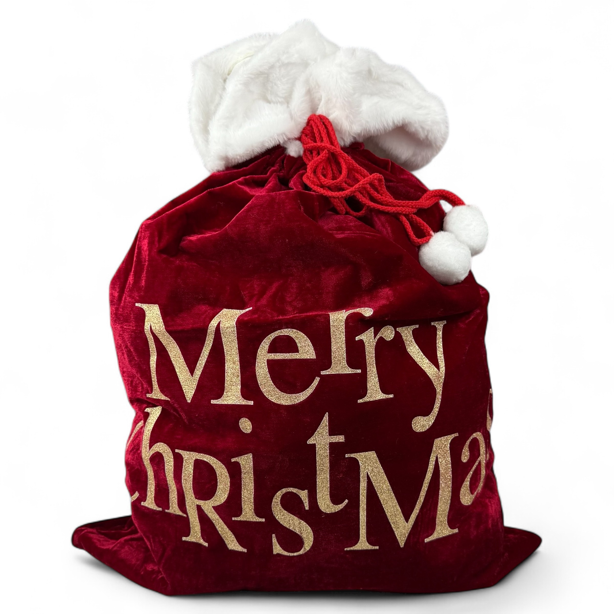 Shiny red gift bag 50x70cm