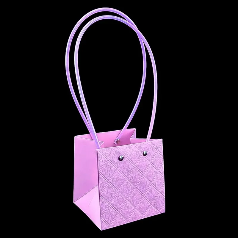 Set de 10 pungi mov, model diamant