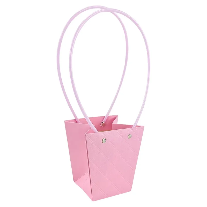 Set de 10 pungi trapezoidale mov, model diamant