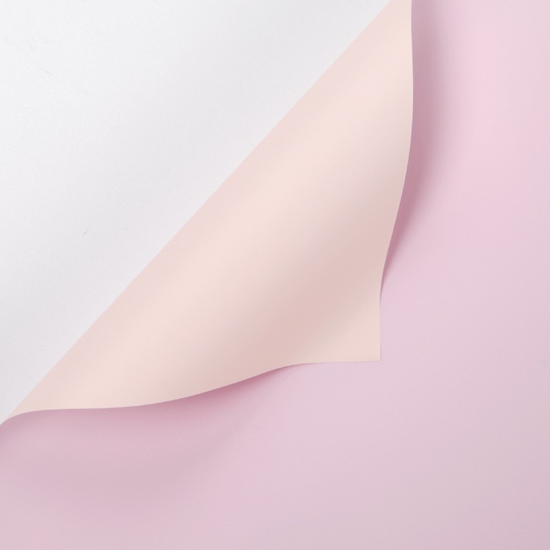 Bicolor cellophane, pink-cream #166