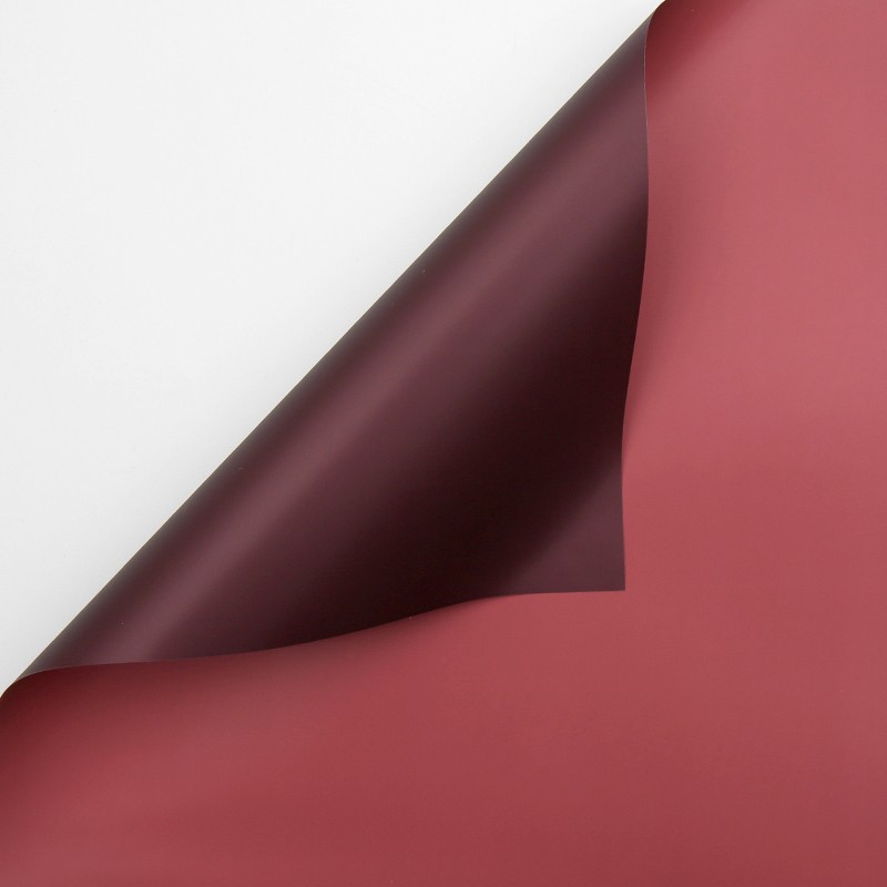 Двуцветен целофан, червен с вино #011