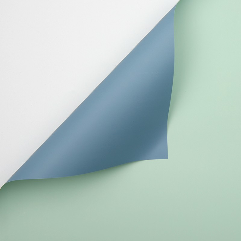 Bicolor cellophane, aquamarine blue #134