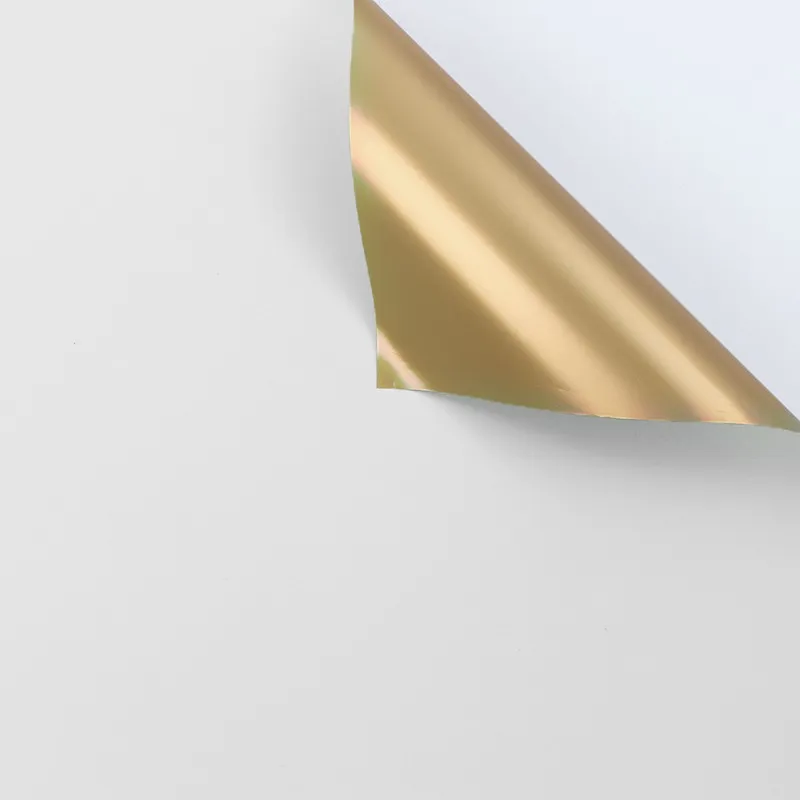 Celofan "Gold" bicolor, alb #116