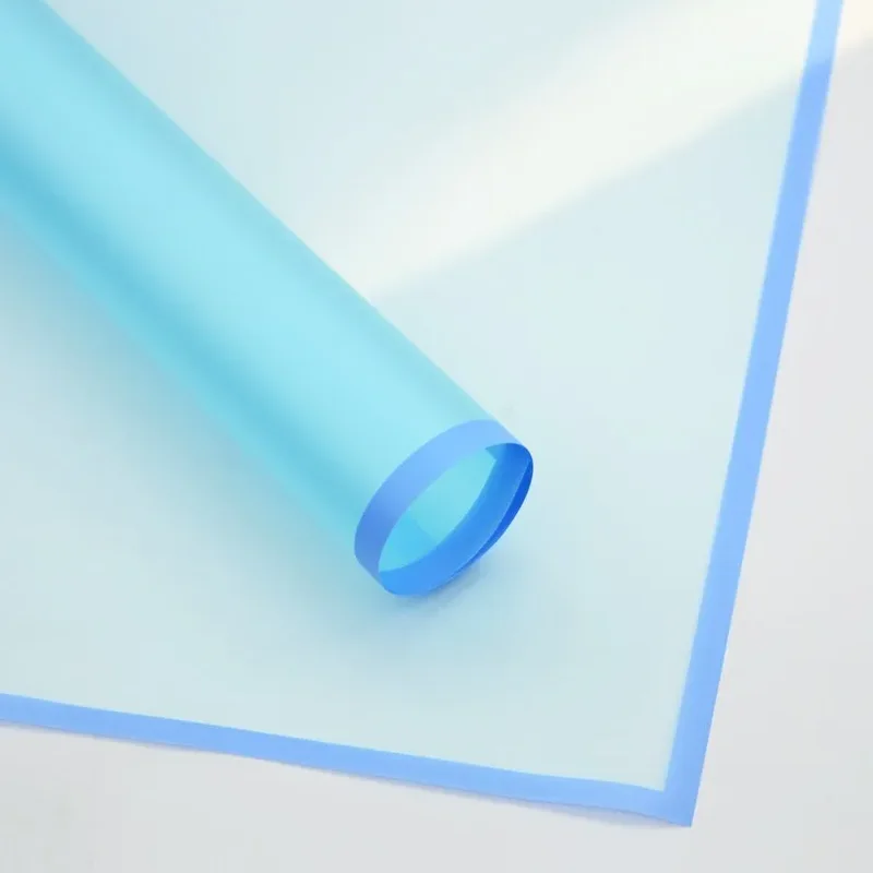 Celofan cu margine "Linii" albastru #132