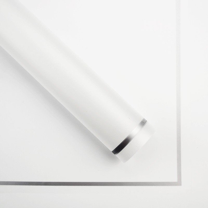 Áttetsző celofán, ezüst szegély #12