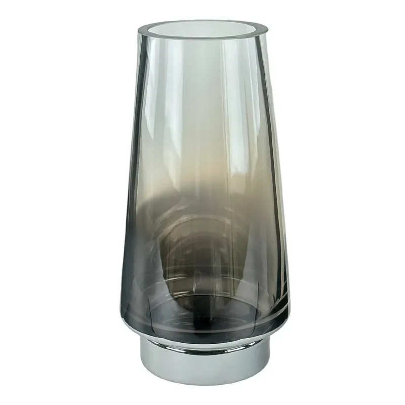 Vaza de sticla "Like a lamp L" gri