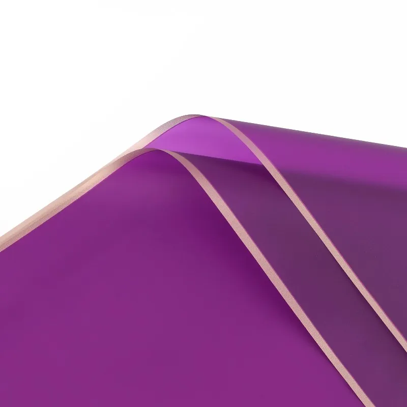 Celofan violet intens, прозрачен, с марж на бронз #19