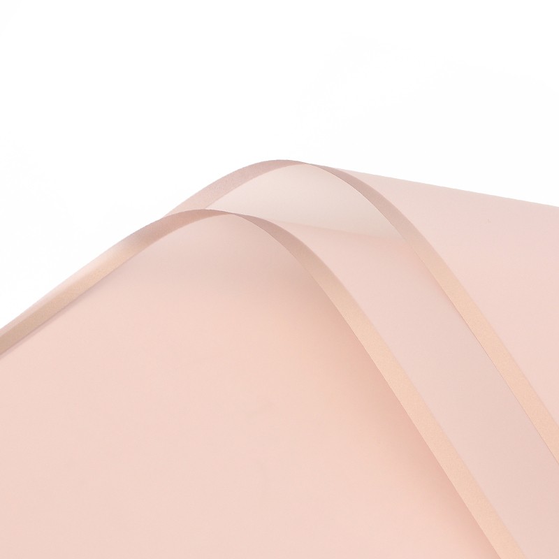 Transparent cellophane peony with bronze edge #11