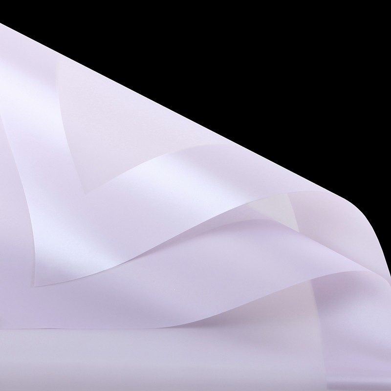 Translucent lilac cellophane, with border, 58x58 #09