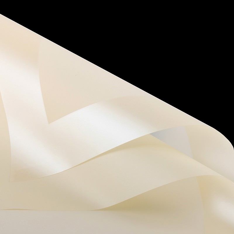 Beige translucent cellophane, with border, 58x58 #02