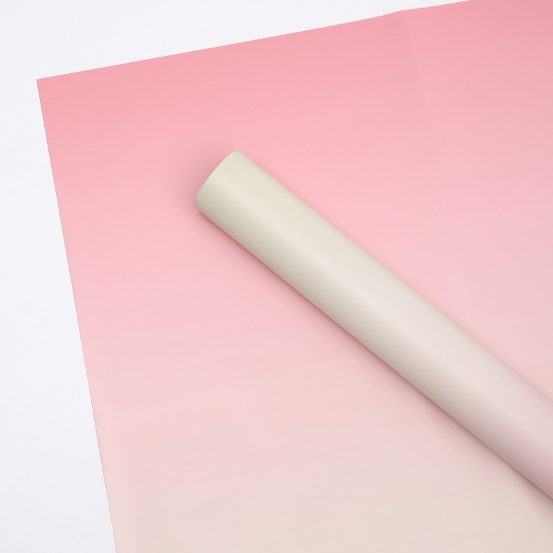 Celofan gradiens roz-bej 58x50cm #164