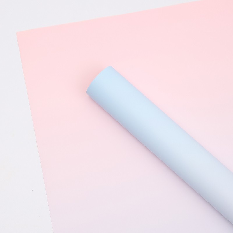 Gradient cellophane gradient pink-blue 58x50cm #131