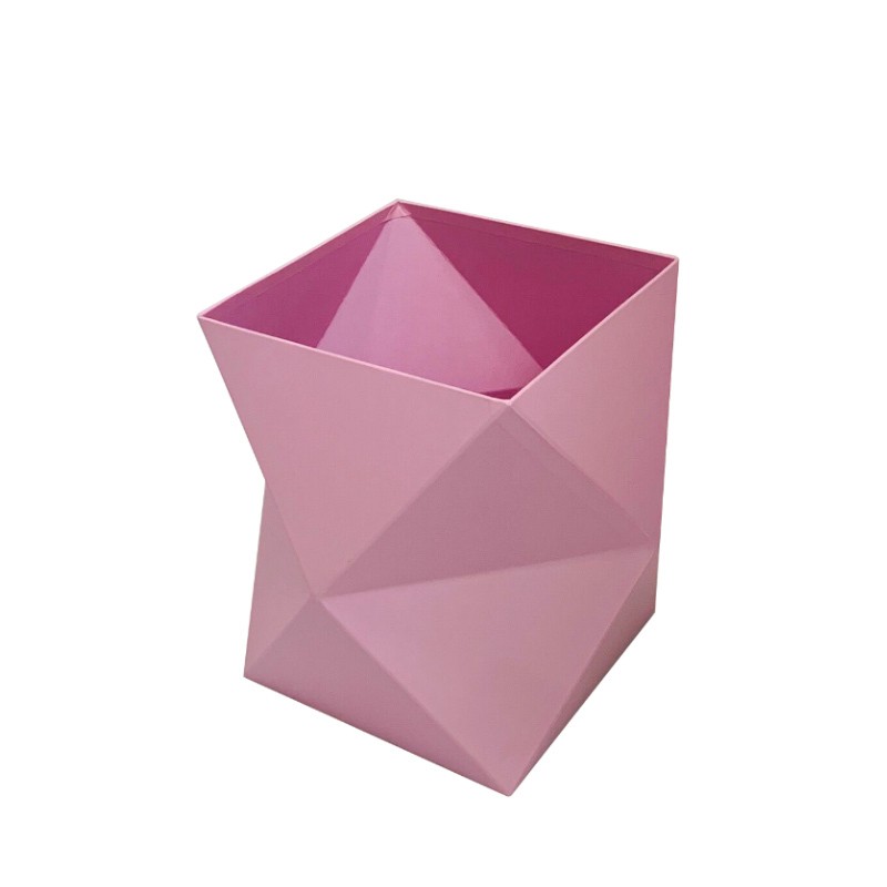 Rózsaszín geometrikus virágos doboz "Shapes" 26.5х26.5х24