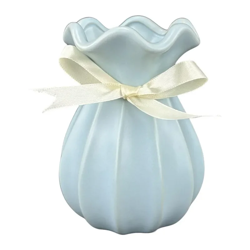 Vaza ceramica "Dzen M" albastra