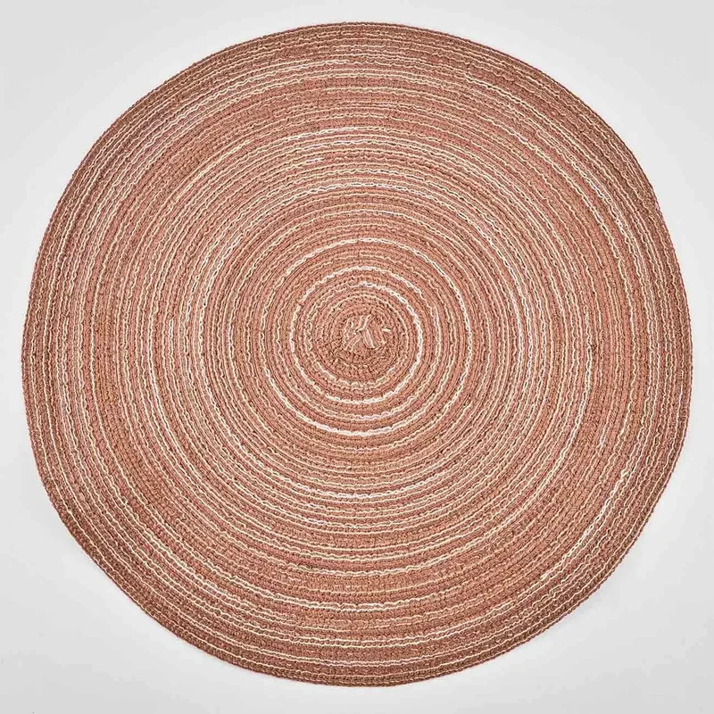 Комплект от 6 държача за чинии, PVC, изолиращи и неплъзгащи се, бронз, "Leather"