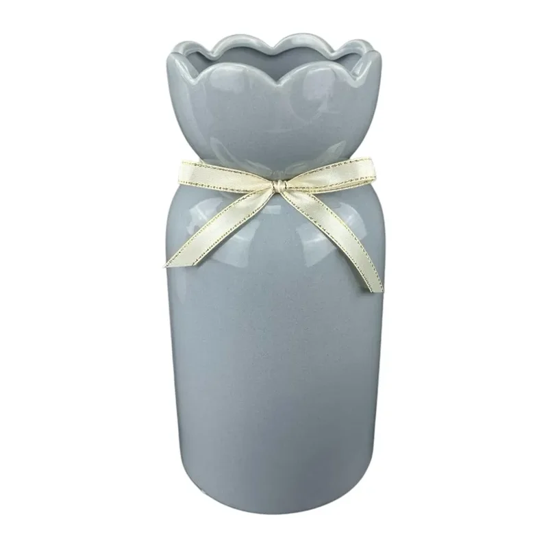 Vaza din ceramica "Castle M" gri