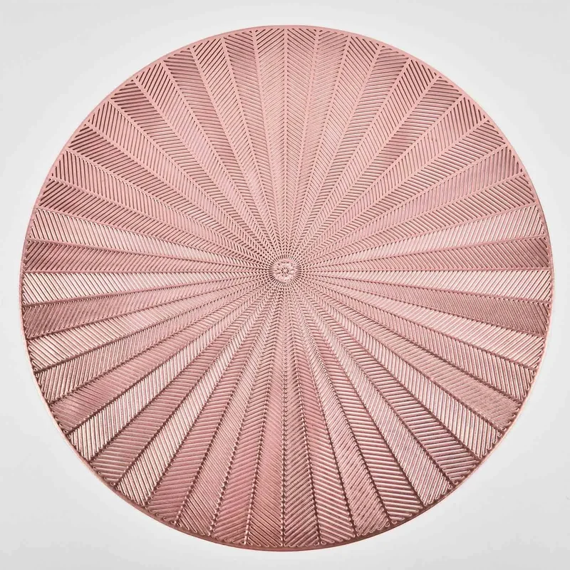 Комплект от 6 държача за чинии, PVC, изолиращи и неплъзгащи се, бронз, "Triuen"